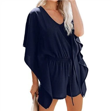 Kék Born To Fly Kimonó Romper